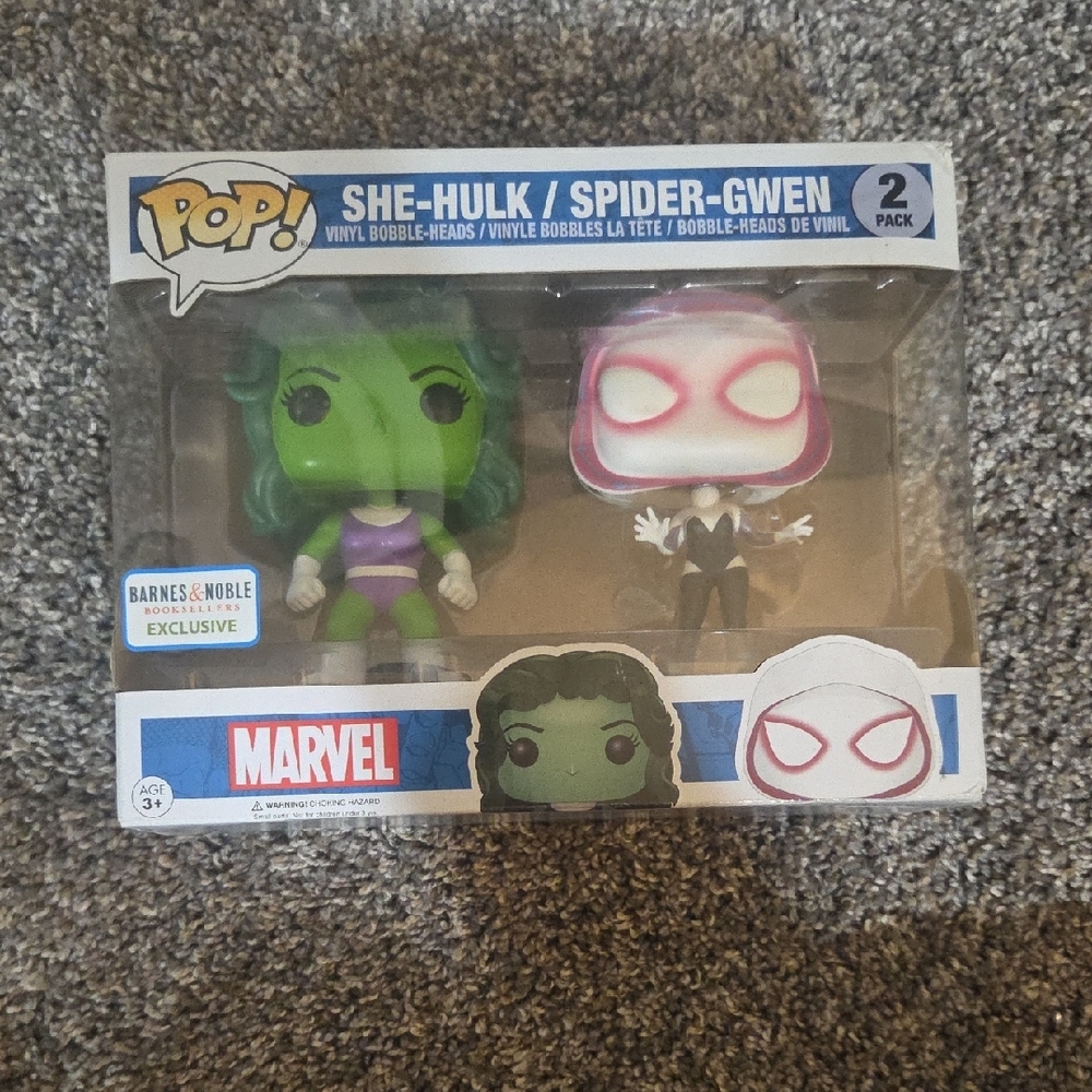 Marvel She-Hulk and Spider-Gwen Funko Pop Figures